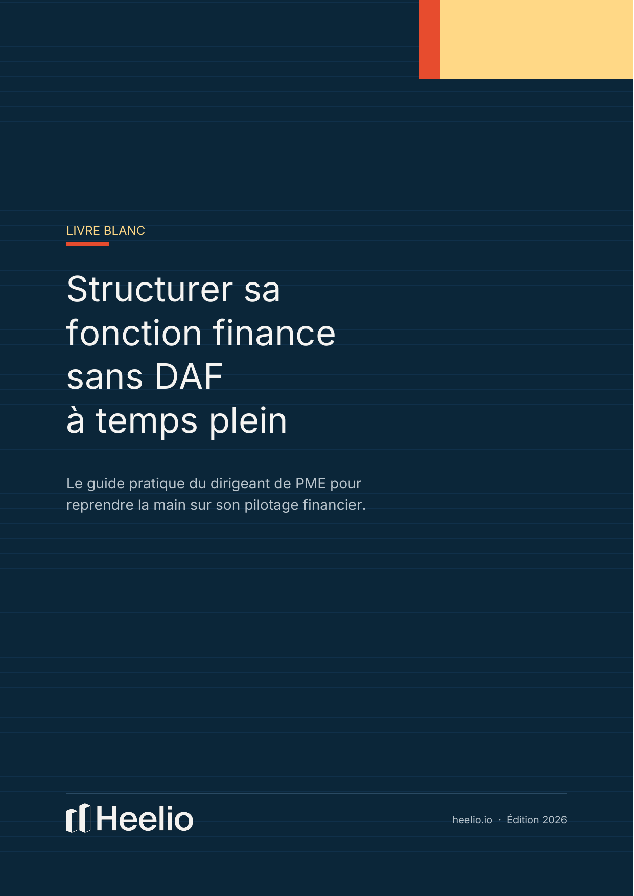 Couverture du livre blanc : Structurer sa fonction finance sans DAF à temps plein
